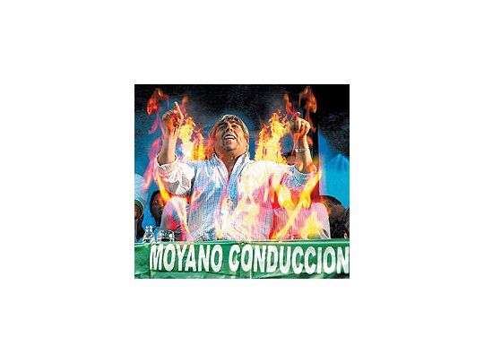 Moyano en llamas
