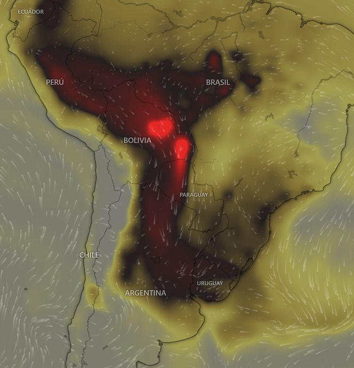 Las provincias afectadas serán Misiones, Corrientes, Formosa, Santiago del Estero y Chaco, así como partes de Jujuy, Salta, Catamarca, Santa Fe y Tucumán.