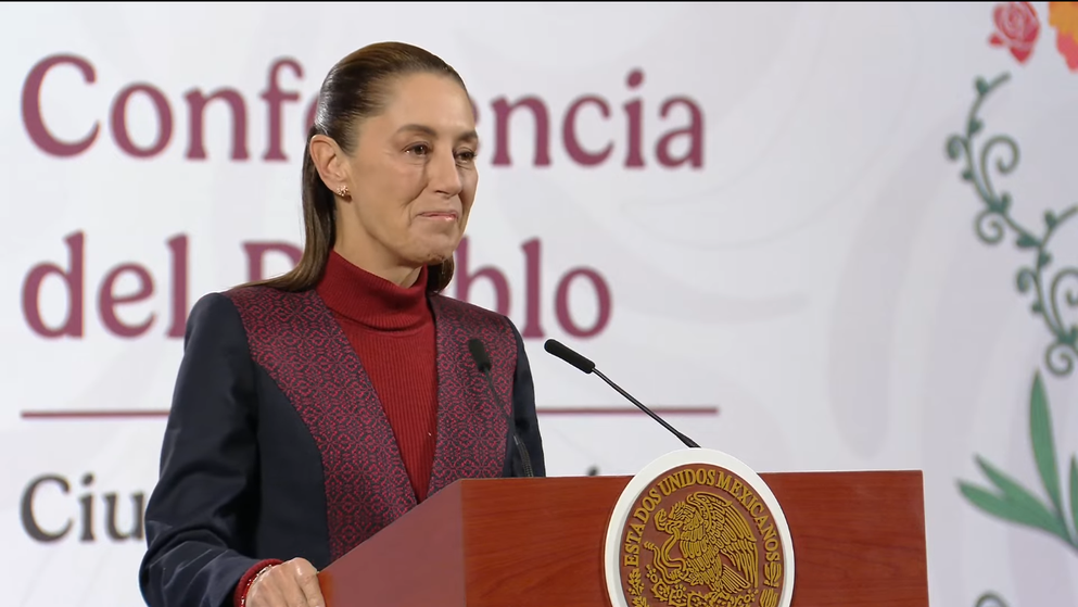 Claudia Sheinbaum en la Mañanera de este 11 de noviembre 2025.