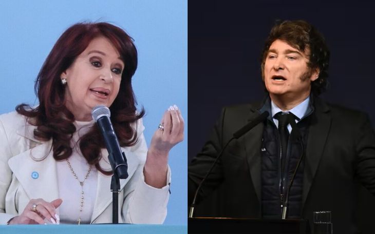 Milei lanz&oacute; una pol&eacute;mica frase contra Cristina este domingo.