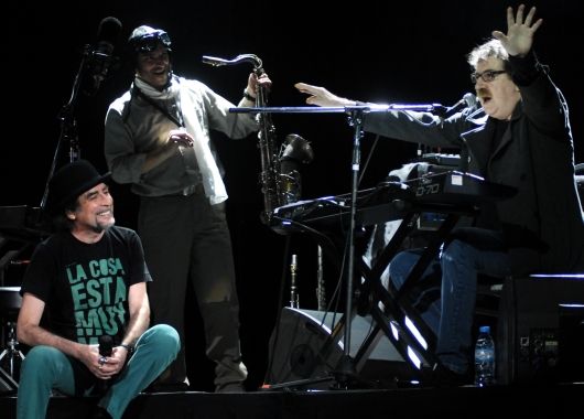 Charly García también estuvo presente en la última noche del español en Buenos Aires.