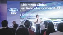 EXPOSICIÓN. Ted Cannis, CEO global de Ford Pro, explicó el funcionamiento de la nueva unidad de negocios.
