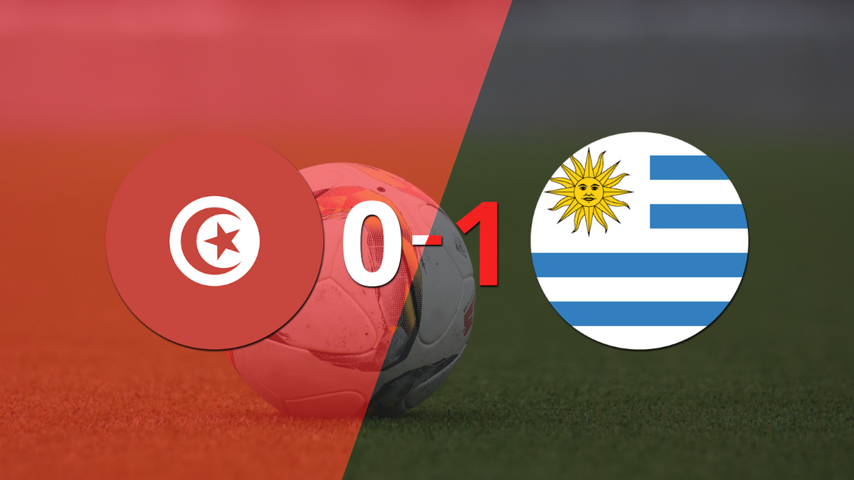 Uruguay was left with the victory in a difficult visit to Tunisia