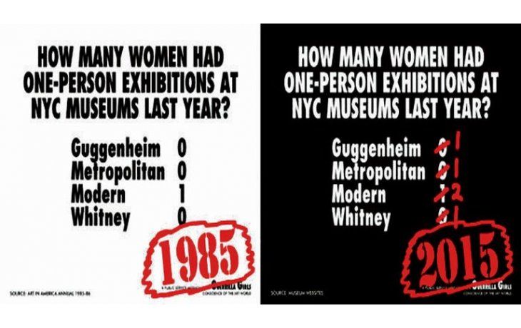 ámbito.com | Guerrilla girls. Carteles sobre la discriminación de las artistas y la concurrencia femenina a los museos a cargo de este grupo de vanguardia.
