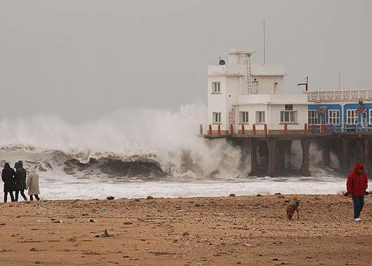 La ciudad se vio afectada por un gran temporal entre el martes y el jueves