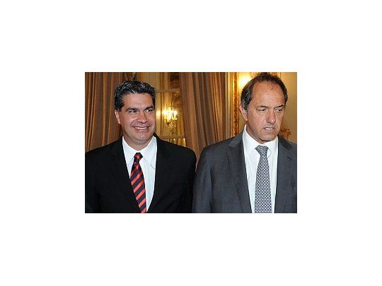 Capitanich y Scioli.