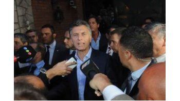 Mauricio Macri mantuvo un breve encuentro con la prensa tras ser recibido por la Presidente.