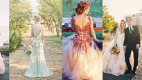 Adiós al blanco: ahora las novias eligen vestidos de color para su casamiento