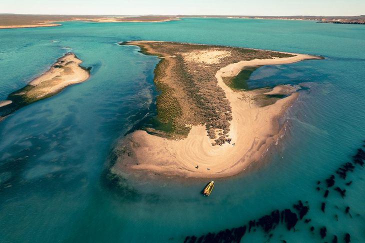 La ría Deseado, un estuario único en Sudamérica, avanza entre cañadones de roca. La ría Deseado, un estuario único en Sudamérica, avanza entre cañadones de roca.