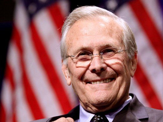 Murió Donald Rumsfeld, exsecretario de Defensa de George W. Bush