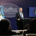 Manuel Adorni retomó este lunes las conferencias de prensa. Manuel Adorni retomó este lunes las conferencias de prensa.