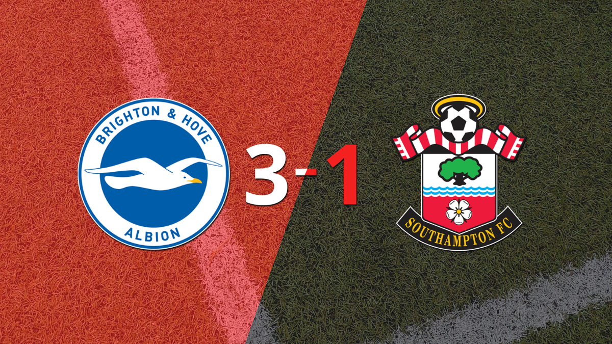 Brighton and Hove beat Southampton with two goals from Evan Ferguson