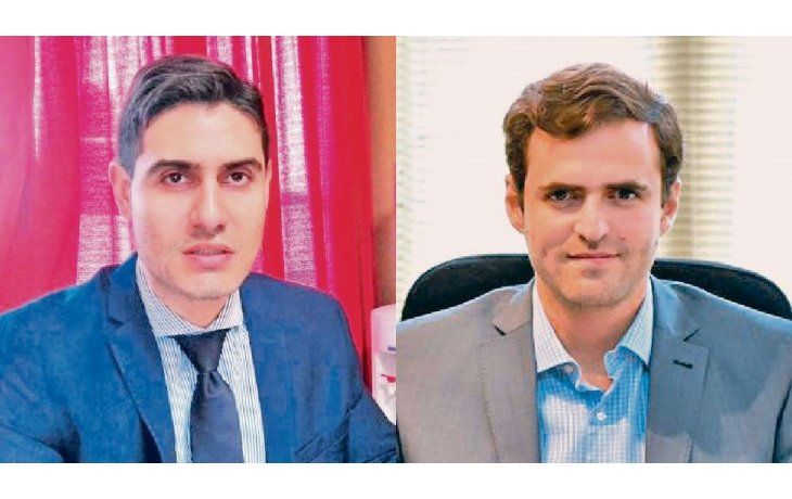 Sebastián Véliz, Ministro de Hacienda de Catamarca, y Emiliano Estrada, Ministro de Economía de Salta.