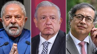 Lula da Silva (Brasil), Andrés López Obrador (México) y Gustavo Petro (Colombia).