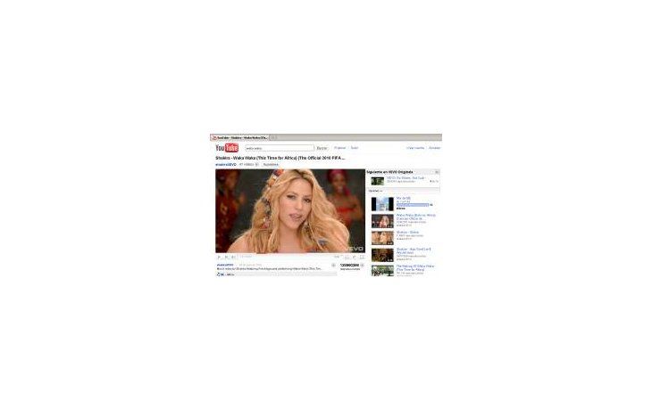 El video Waka Waka de Shakira  superó las 100 millones de visitas
