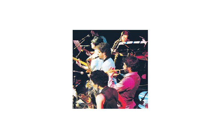 On stage
