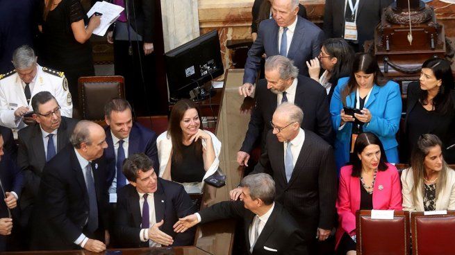 Los jueces de la Corte Suprema en la apertura de sesiones ordinarias.