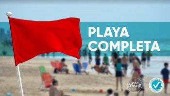 Las banderas indicarán si se puede o no entrar a las playas, según la cantidad de gente