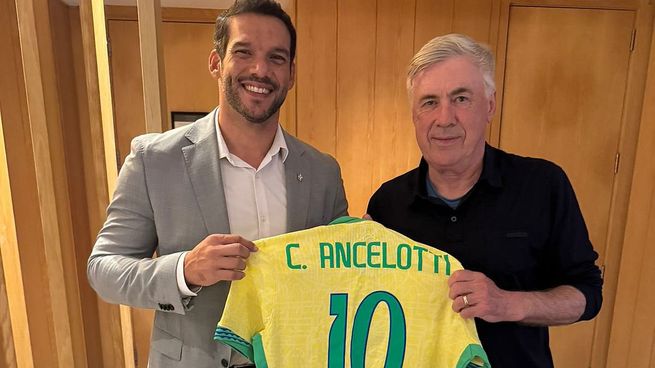 Ancelotti fue presentado el 25 de mayo como nuevo DT de Brasil.