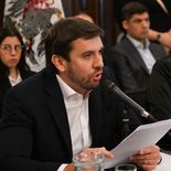 Gustavo Arengo, ministro de Hacienda de la Ciudad, durante su exposición en la Legislatura porteña. Gustavo Arengo, ministro de Hacienda de la Ciudad, durante su exposición en la Legislatura porteña.