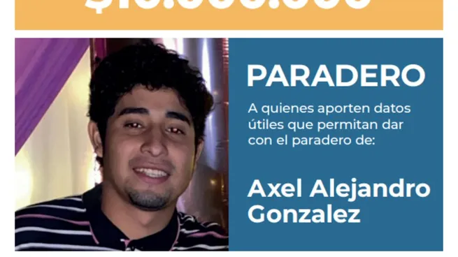 Axel González fue visto por última vez alrededor de las 2 de la madrugada en el barrio Anunciación de la localidad de Fontana.