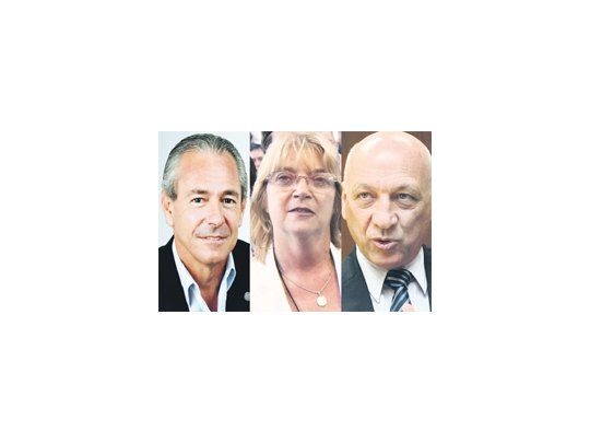 Mario Barletta, Lilia Puig de Stubrin y Antonio Bonfatti