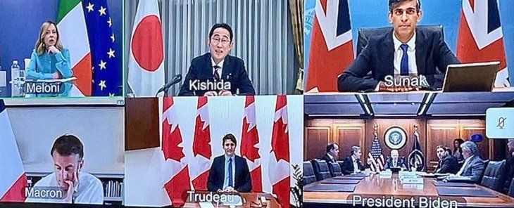 Reunión de emergencia del G7 hoy. Reunión de emergencia del G7 hoy.
