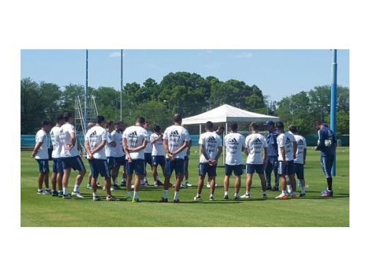 La Selección entrenó a puertas cerradas en Ezeiza