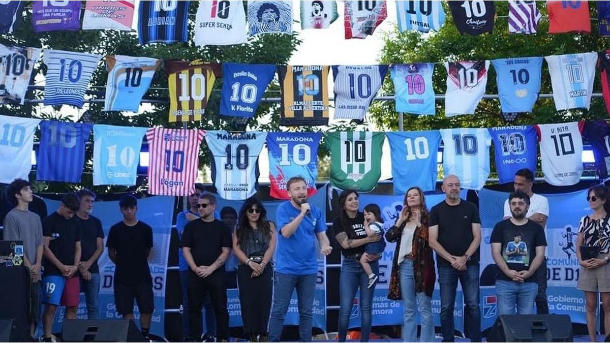 They inaugurated the D10S Community, together with the Maradona family