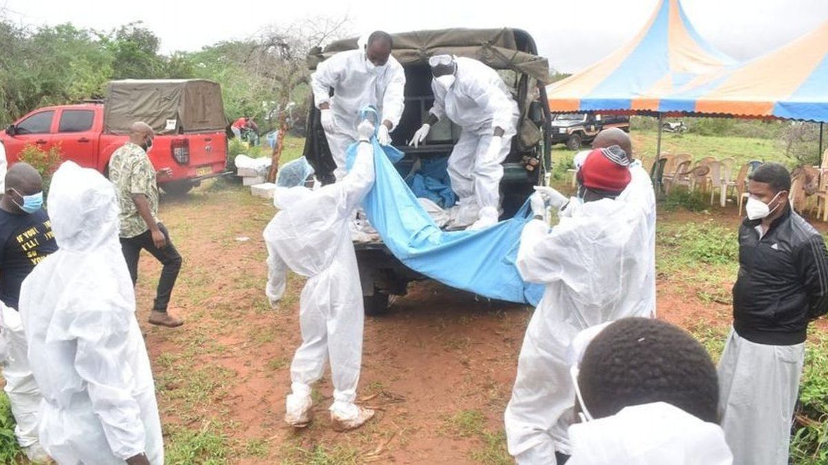 shock over the macabre discovery of 47 dead linked to a sect