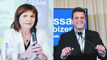 Patricia Bullrich y&nbsp;Sergio Massa.