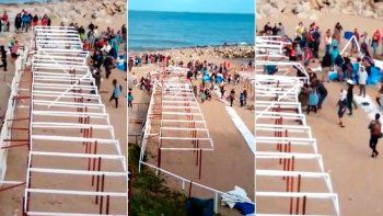 Imágenes de los daños en el balneario.