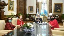 alberto fernandez y carla vizzotti se reunieron con especialistas en salud mental de la oms y la ops