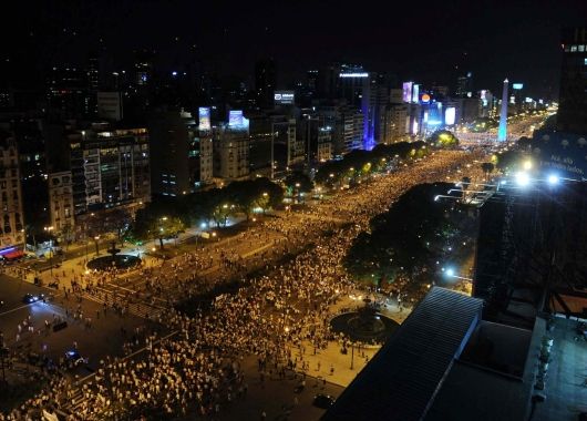 Las imágenes de la protesta (foto 1)