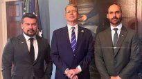 Eduardo Bolsonaro se reunió con Scott Bessent.&nbsp;