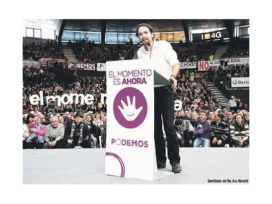 Pablo Iglesias, líder del partido español Podemos, habló ayer en Valencia a sus seguidores. Se alegró por el triunfo izquierdista en Grecia, pero sabe que el resultado de la experiencia de ese país será clave para sus aspiraciones.