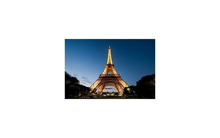 La Torre Eiffel, símbolo de París.