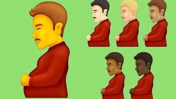 Hombre embarazado y persona embarazada, dos nuevos emojis inclusivos.