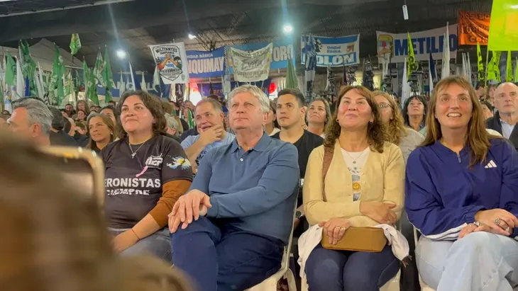 Sergio Ziliotto en el acto del 17 de octubre en Santa Rosa. Sergio Ziliotto en el acto del 17 de octubre en Santa Rosa.