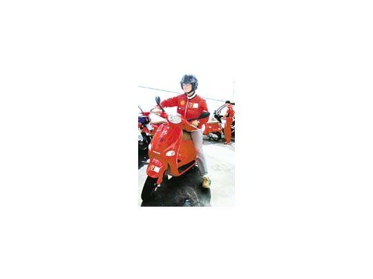 Schumacher se muestra en su Alemania natal