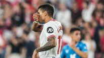 Gol. Erik Lamela se anotó en el marcador en el triunfo de Sevilla sobre Almería por LaLiga de España.&nbsp;