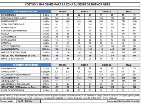 Disparidad en rindes