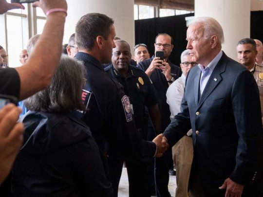 El presidente de EEUU, Joe Biden, en su visita a Miami.&nbsp;