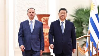 El presidente Yamandú Orsi se reunió con su par chino, Xi Jinping.