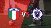 con un empate entre sp. italiano y san martin burzaco empieza el segundo tiempo del juego