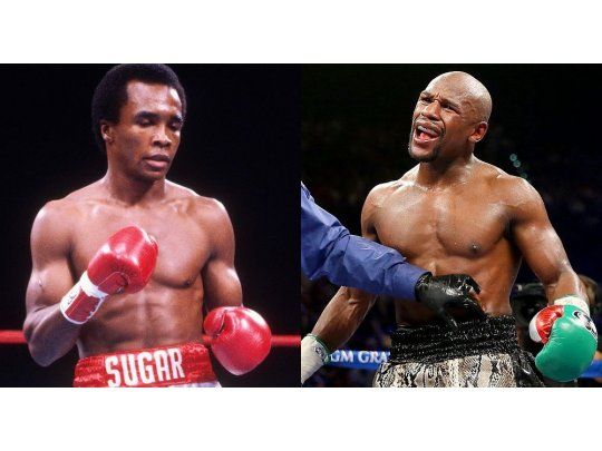 Leonard y Mayweather se cruzaron en la red.