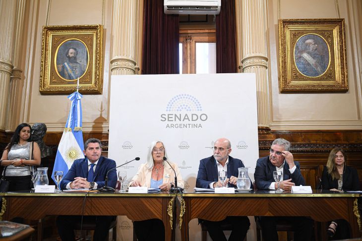 Los gobernadores de Catamarca y San Juan participaron del plenario que buscaba dictaminar el proceso de reforma de la ley de Glaciares. Los gobernadores de Catamarca y San Juan participaron del plenario que buscaba dictaminar el proceso de reforma de la ley de Glaciares.