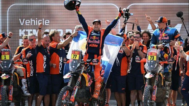 Lucian Benavides salió campeón del rally Dakar 2026.
