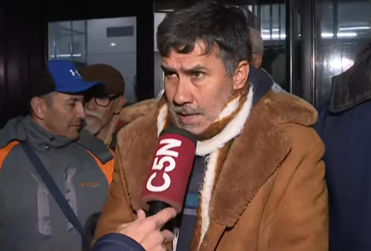 Ramón Amarilla, vocero de los policías que protestan en Misiones. Ramón Amarilla, vocero de los policías que protestan en Misiones.