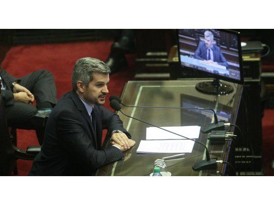 Marcos Peña en Diputados (Foto: Ignacio Petunchi)